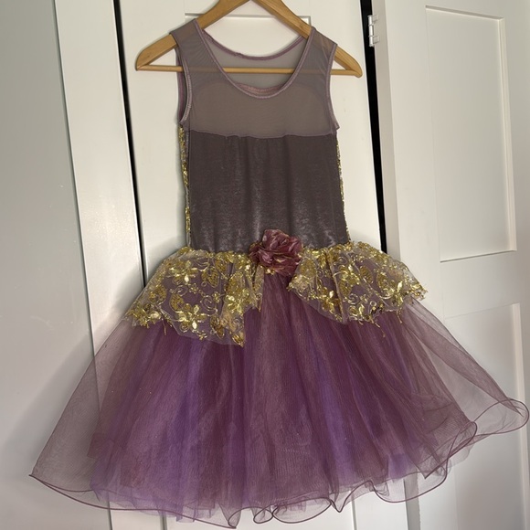 Purple Pointe leotard Tutu Dress Dance Costume Large - Picture 5 of 10